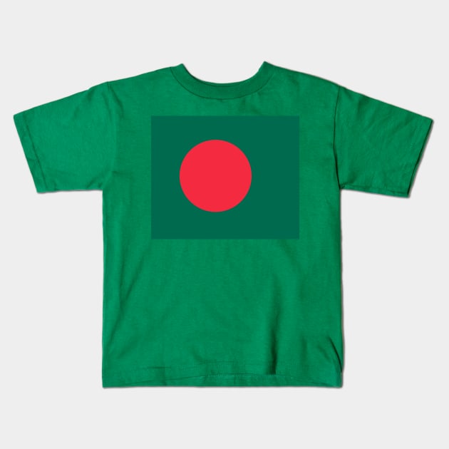 Bangladesh Flag Kids T-Shirt by flag for all